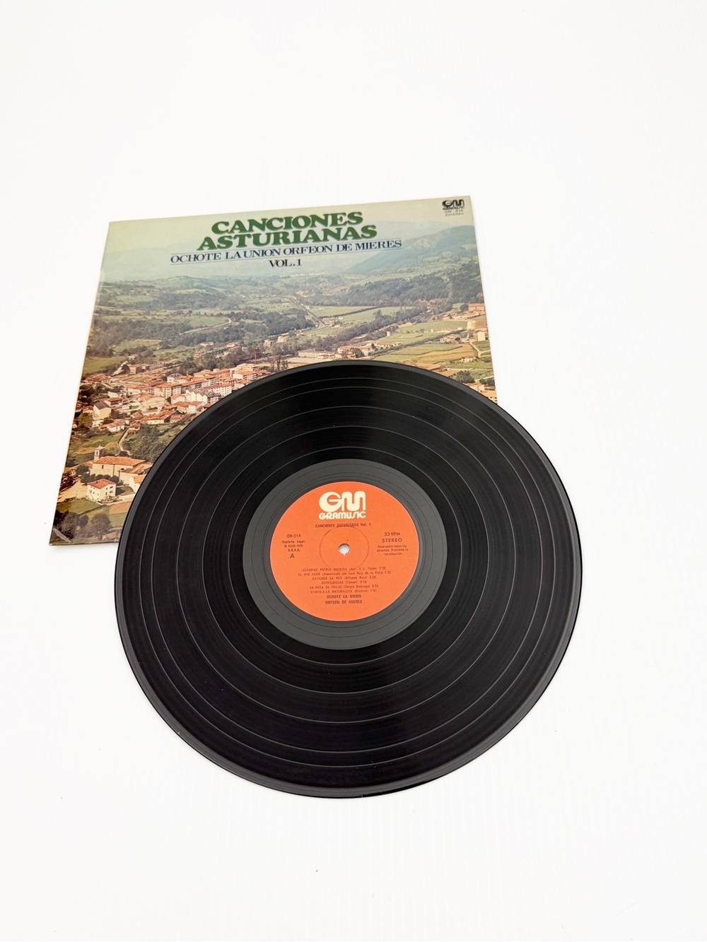 Vintage Gramusic Canciones Asturianas Volume 1 Vinyl Record LP